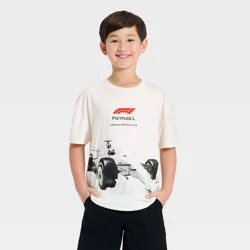 Boys' Formula 1 Short Sleeve Graphic T-Shirt - White XL