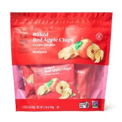 Baked Red Apple Chips - 3.18oz/6ct - Good & Gather™