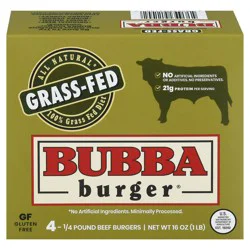 BUBBA burger Grass-Fed 1lb. 4 burgers