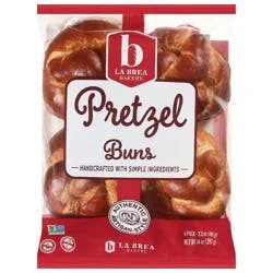 La Brea Bakery Pretzel Hamburger Buns - 14oz
