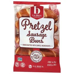 La Brea Bakery Pretzel Sausage Buns - 12oz