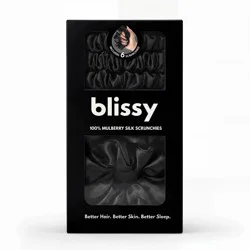 Blissy 6pk Scrunchie Black