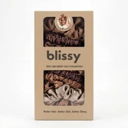 Blissy 6pk Scrunchie Neutral