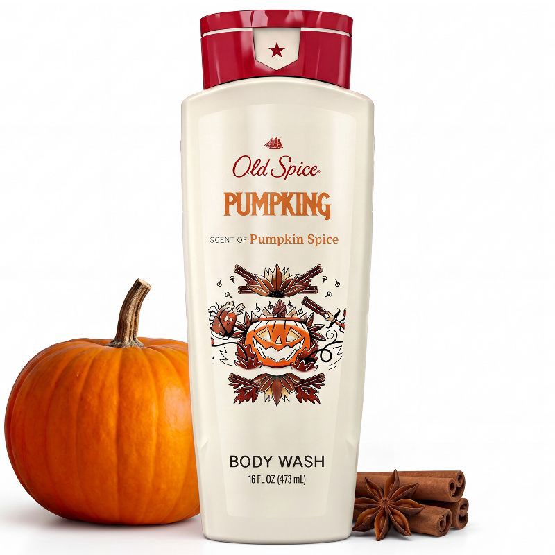 slide 1 of 15, Old Spice 24/7 Holiday Freshness Body Wash for Men - PumpKing Pumpkin Spice - 16 fl oz, 16 fl oz
