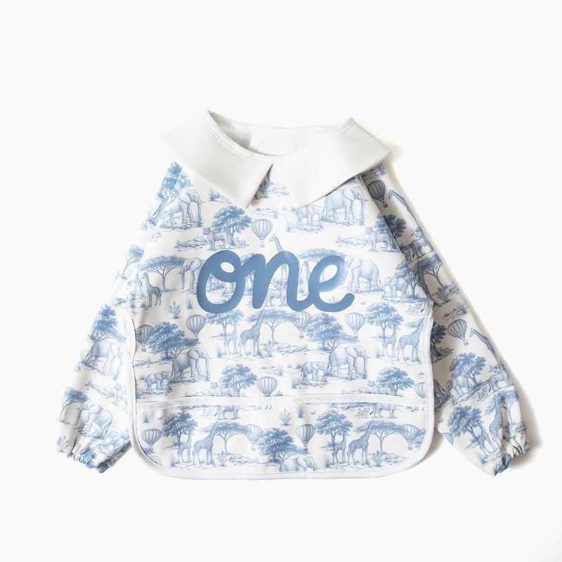 slide 1 of 6, Picolette by Olivia Culpo Birthday Long Sleeve Bib - Boy, 1 ct
