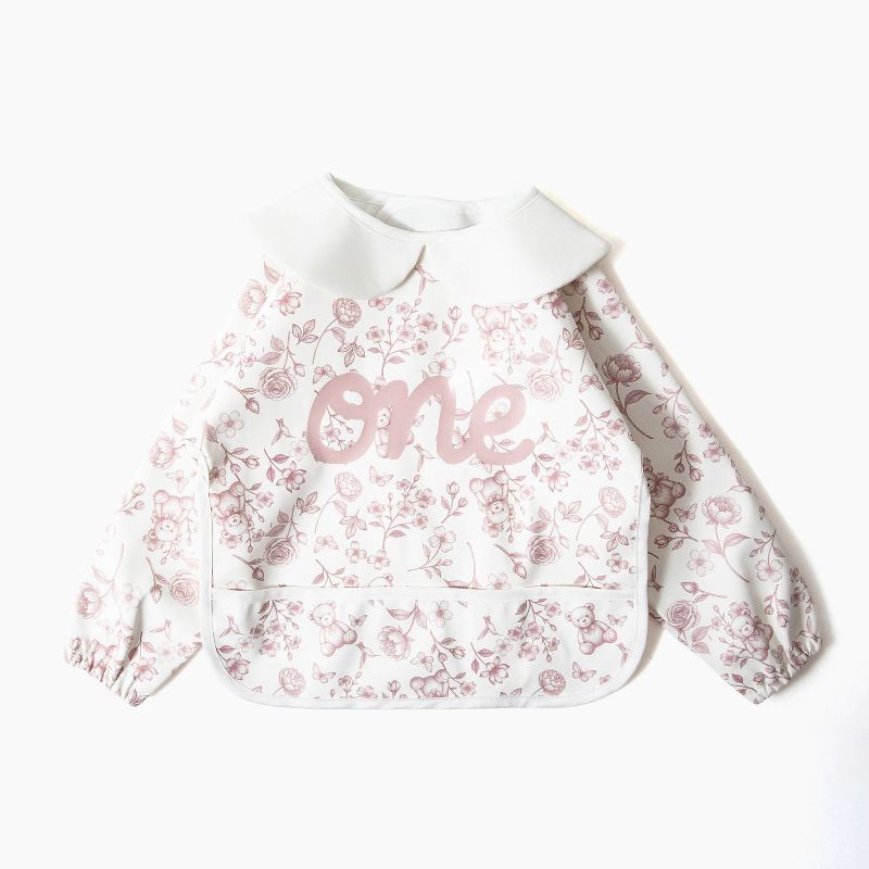slide 1 of 6, Picolette by Olivia Culpo Birthday Long Sleeve Bib - Girl, 1 ct