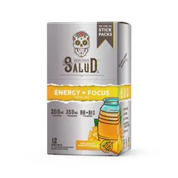 Salud Energy + Focus Drink Mix, Pineapple Mango - 12pk/2.54oz