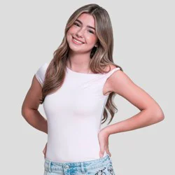 Embreigh Edit Girls' Twist Asymmetrical Knit Top - Soft Pink M