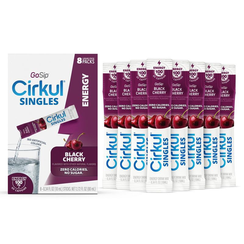 slide 1 of 4, Cirkul Singles GoSip Black Cherry - 2.72 fl oz/8pk, 2.72 fl oz, 8 ct