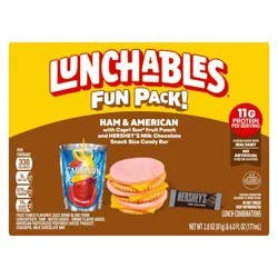 Lunchables Ham & American Lunchables Fun Pack With Hershey Bar - 8.8oz
