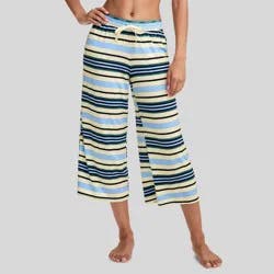 Jockey Generation™ Women's Soft Touch Luxe Crop Pajama Pants - Lake Striped S