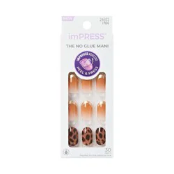 Impress Design Press-On Fake Nails - Short Oval - Polar - 33ct