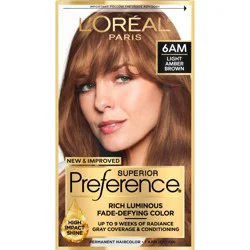 L'Oréal Fade-Defying Color + Shine System - 6AM Light Amber Brown