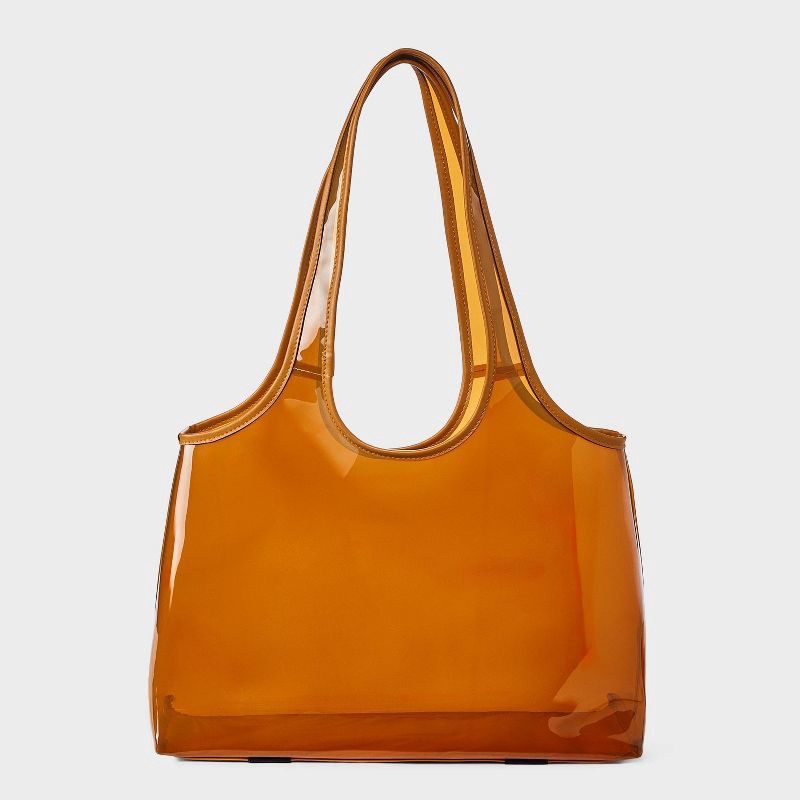 slide 1 of 7, Jelly Beach Tote Bag - Shade & Shore™ Orange, 1 ct
