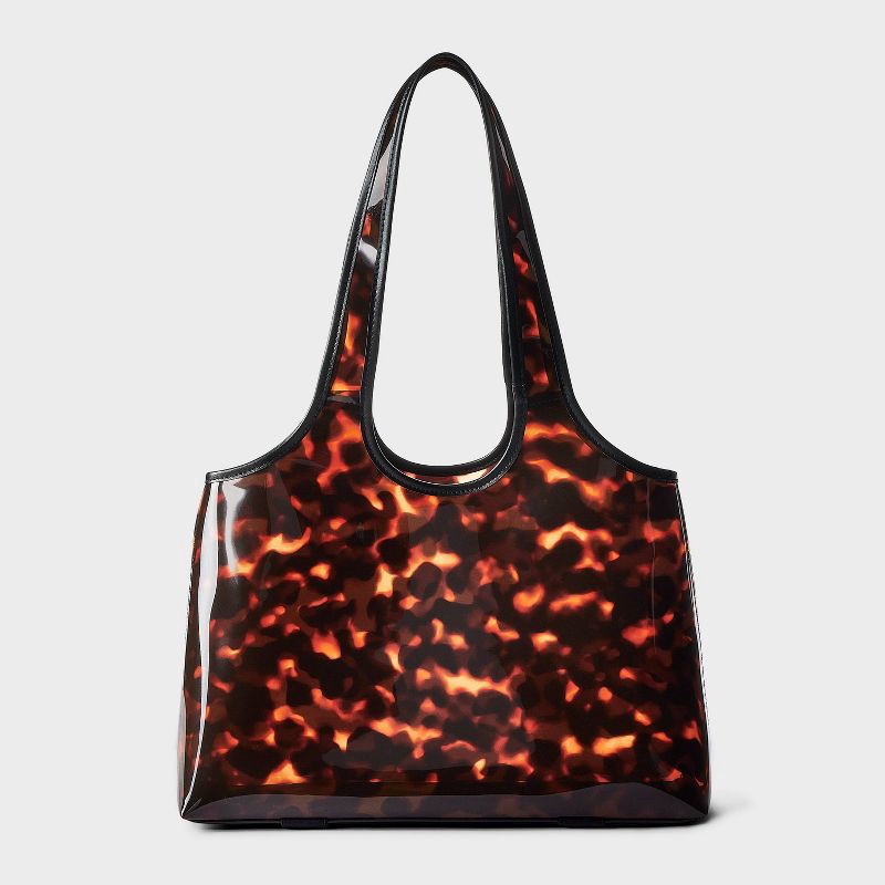 slide 1 of 6, Jelly Beach Tote Bag - Shade & Shore™ Tortoise, 1 ct
