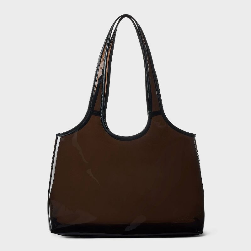 slide 1 of 6, Jelly Beach Tote Bag - Shade & Shore™ Black, 1 ct