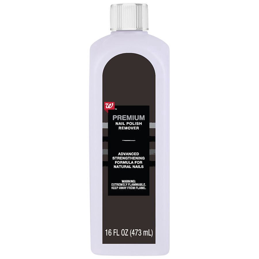 slide 1 of 1, Walgreens Beauty Advanced Strengthening Nail Polish Remover, 16 fl oz