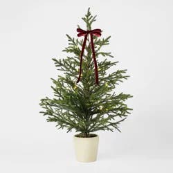 Threshold designed w/Studio McGee 30" Lit Norfolk Pine Christmas Tree - Threshold™ designed with Studio McGee