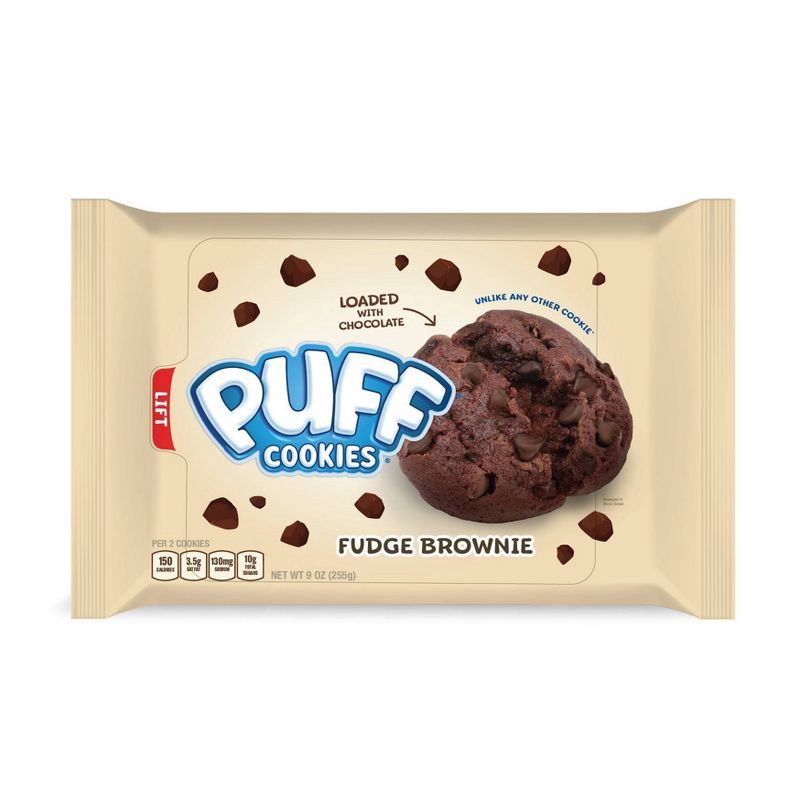 slide 1 of 6, Puff Cookies Fudge Brownie - 9oz, 9 oz