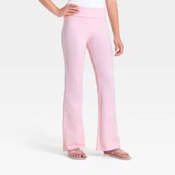 Girls' Foldover Knit Flare - art class™ Pink S
