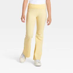 Girls' Foldover Knit Flare - art class™ Yellow L