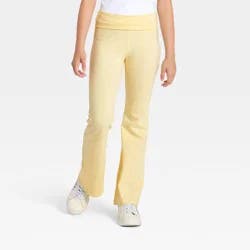 Girls' Foldover Knit Flare - art class™ Yellow L