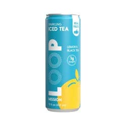 LOOP Lemon Black Tea Sparkling Iced Tea - 12 fl oz