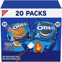 Oreo Original & S'moreo Sandwich Cookies Summer Treats Variety Pack - 18oz/20ct