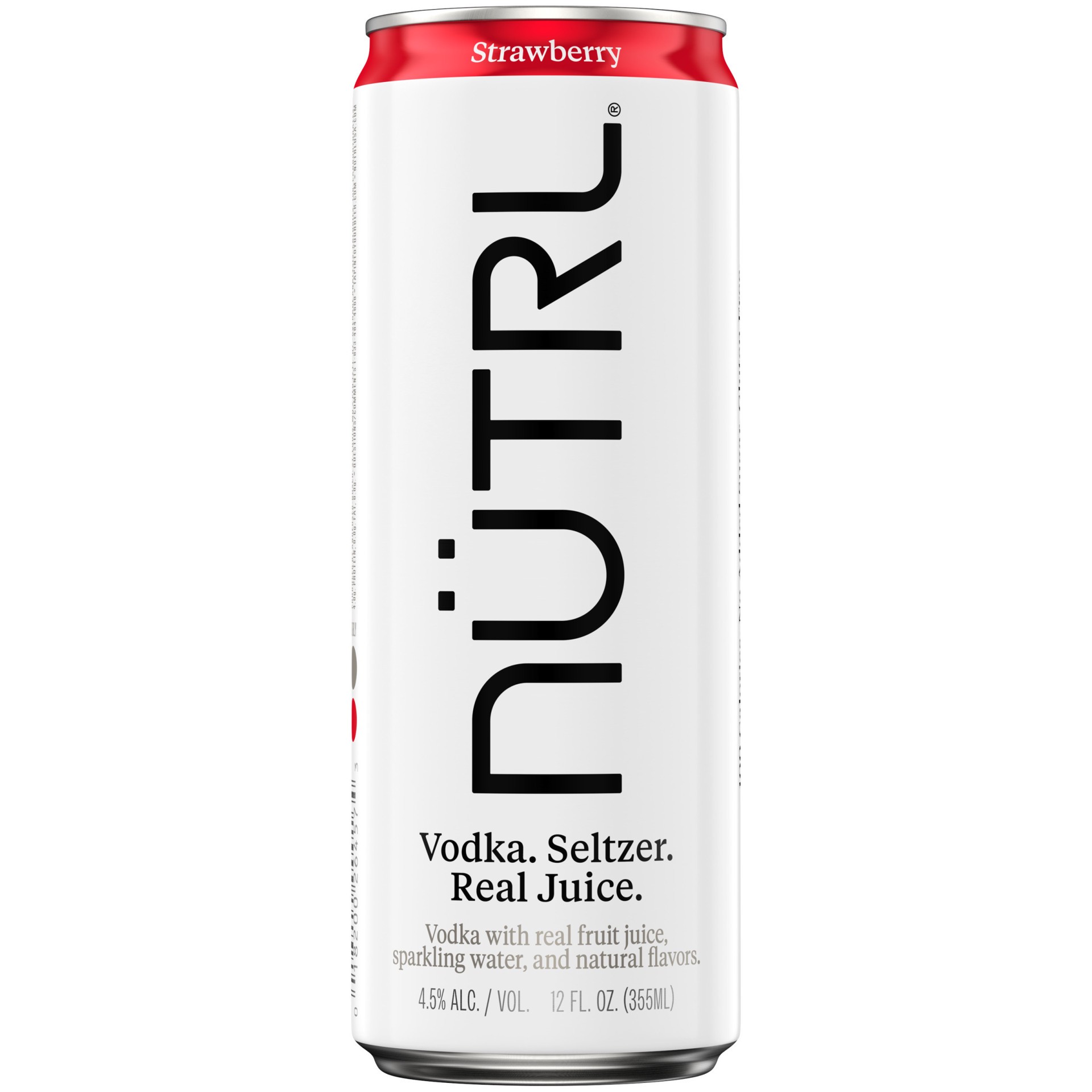 slide 2 of 2, Nutrl Vodka Seltzer Strawberry 12 fl oz Single Can, 12 fl oz