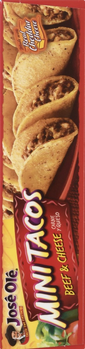 slide 9 of 14, José Olé Jose Ole Beef & Cheese Mini Taco, 9.6 oz