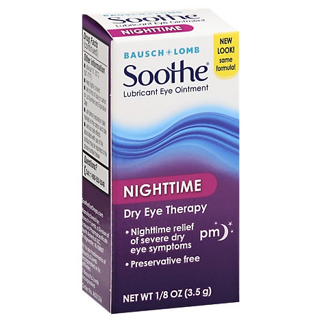 slide 1 of 1, Bausch + Lomb Bausch & Lomb Soothe Night Time Eye Therapy, 0.11 oz