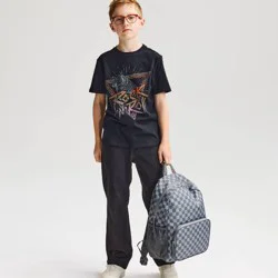 Boys' Short Sleeve 100% Cotton 'Rock 'N Roll' Classic Fit Graphic T-Shirt - Cat & Jack™ Charcoal XS