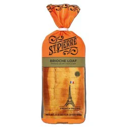 St Pierre St. Pierre Brioche Bread Loaf with Butter Pre-Sliced - 17.6oz