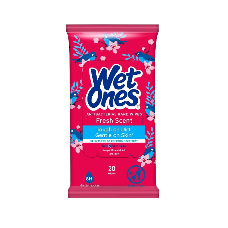 slide 1 of 5, Wet Ones Antibacterial Travel Pack Limited Edition Packaging Hand Wipes - Fresh Scent - 20ct, 20 ct