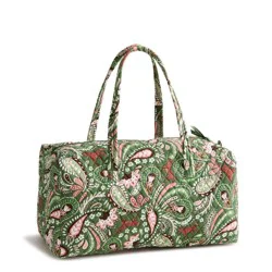 Vera Bradley Paisley Horse Original Duffel Bag - Green