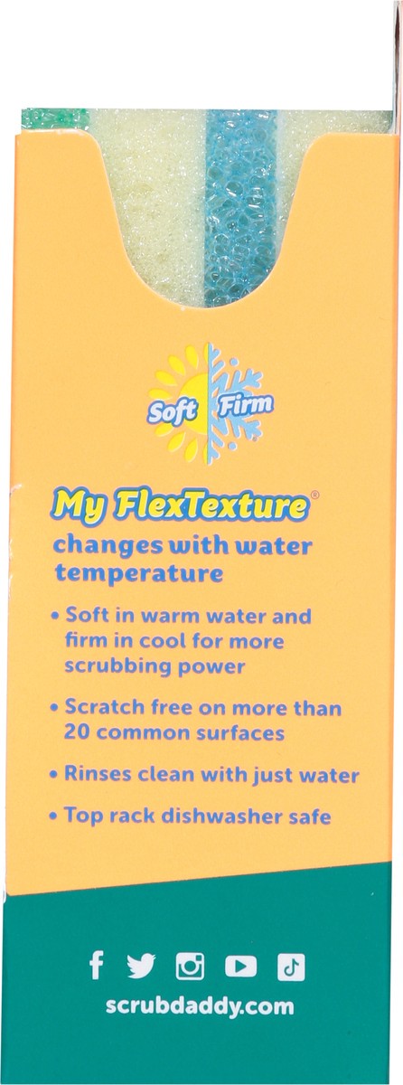 slide 6 of 11, Sponge Daddy Dual-Sided Sponge + Scrubber 2 ea, 1 ct