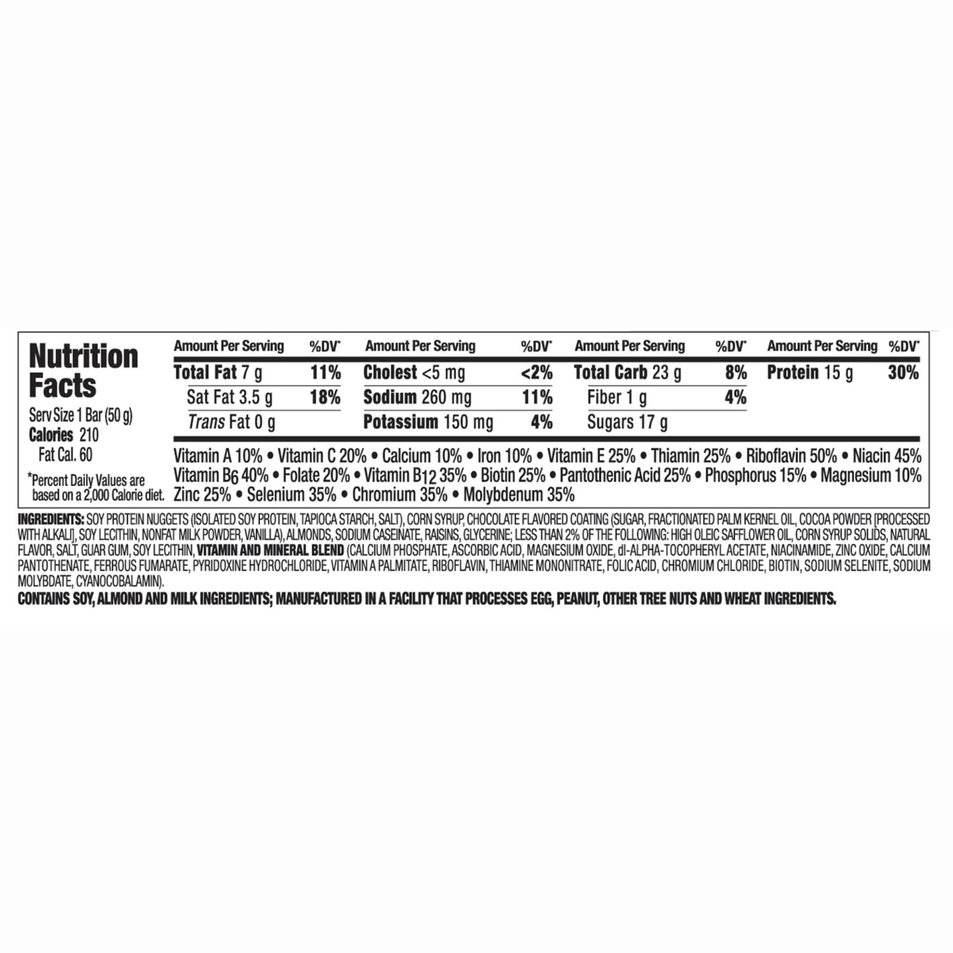 slide 4 of 4, Zone Perfect Chocolate Almond Raisin Nutrition Bar, 1.76 oz