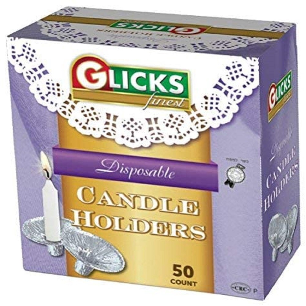 slide 1 of 1, Glicks Disposable Candle Holders, 50 ct