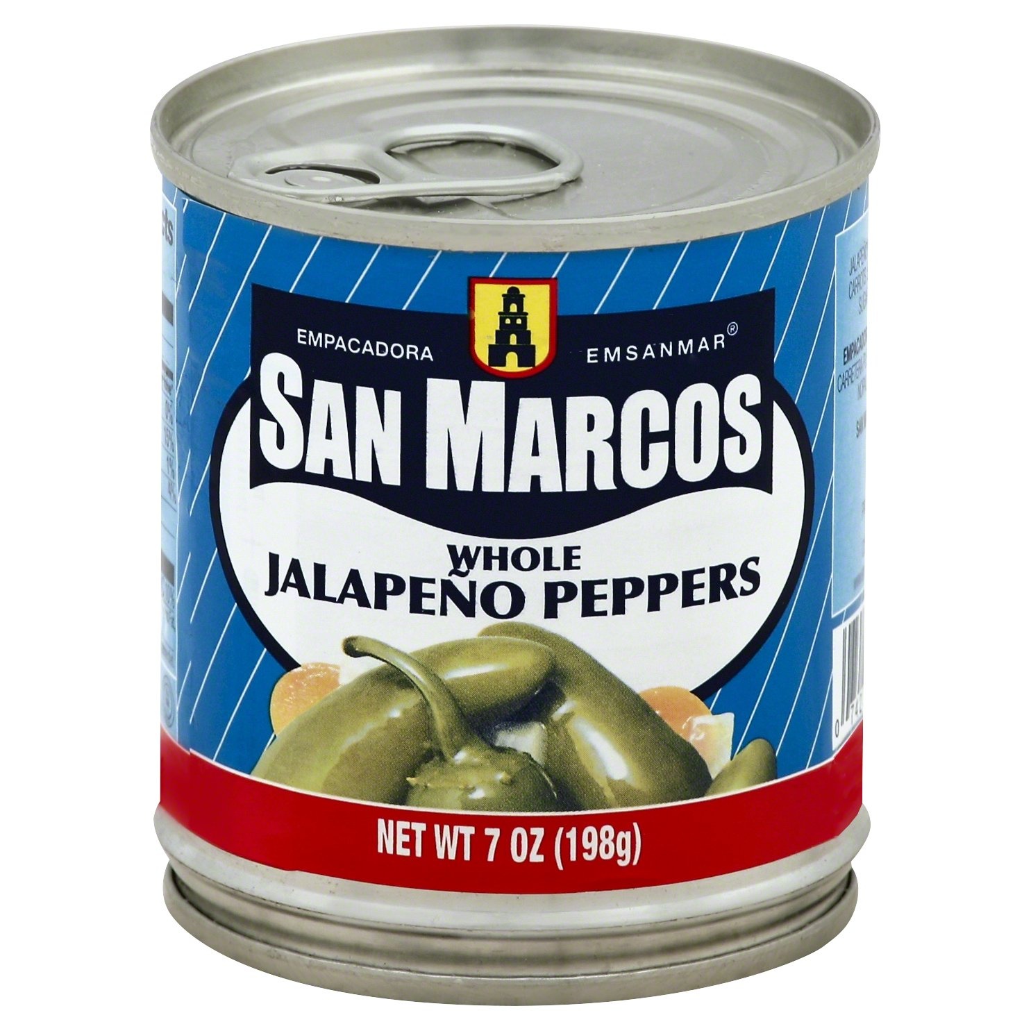 slide 1 of 1, San Marcos Whole Jalapeno Peppers, 7 oz