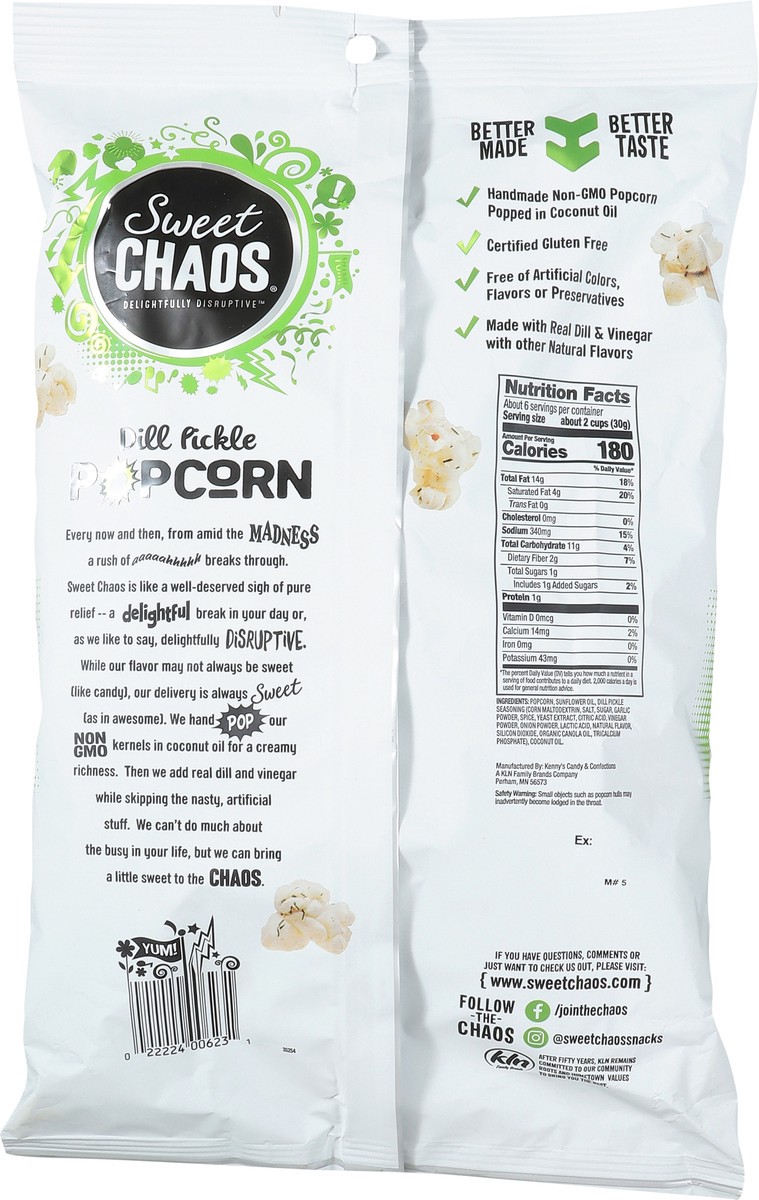 slide 3 of 15, Sweet Chaos Dill Pickle Popcorn 6 oz, 6 oz