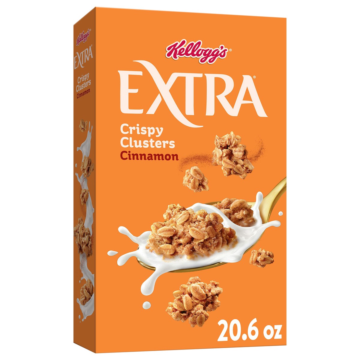 slide 12 of 14, Extra Kellogg's Extra Granola Cereal, Fiber Cereal, Family Breakfast, Cinnamon, 20.6oz Box, 1 Box, 20.6 oz