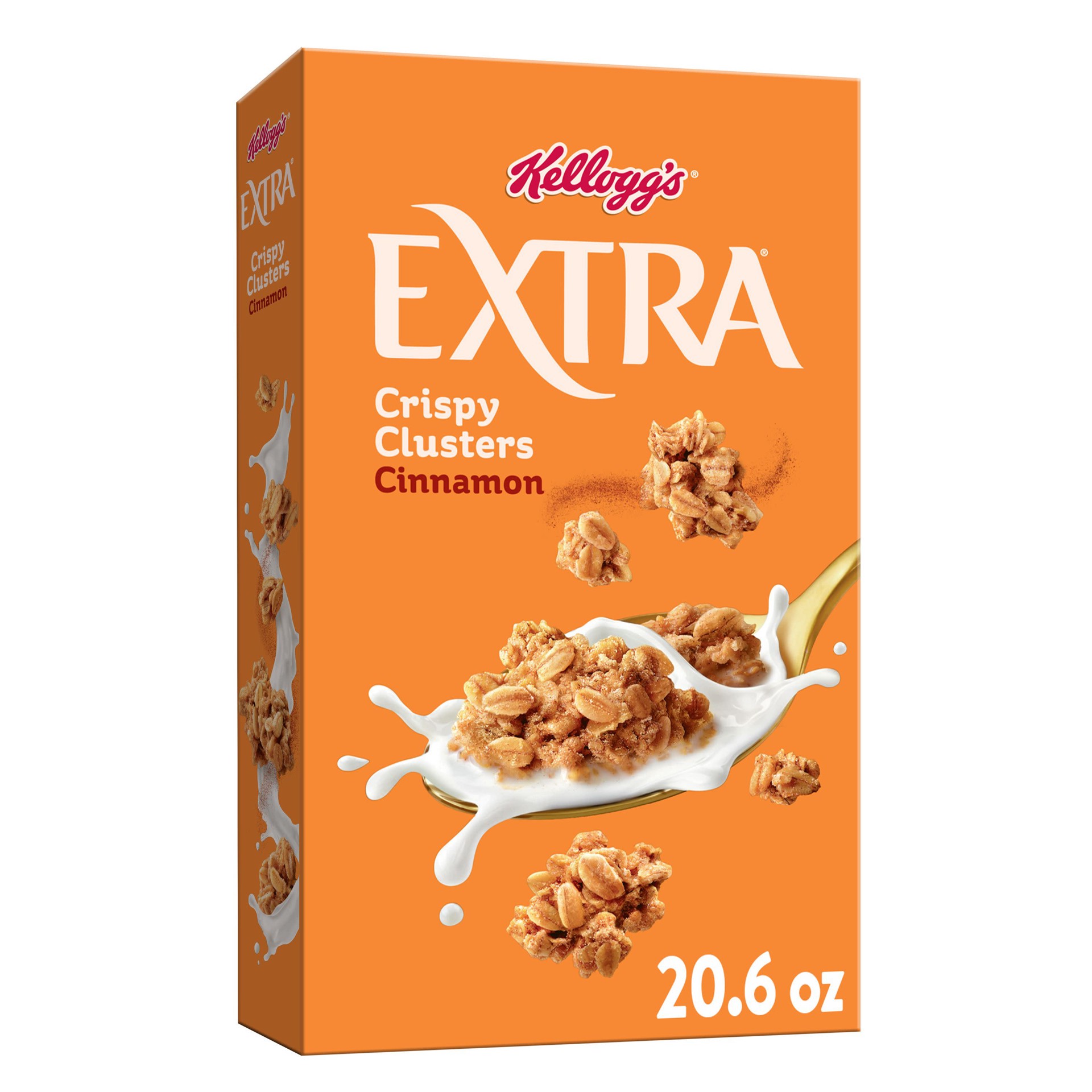 slide 1 of 14, Extra Kellogg's Extra Granola Cereal, Fiber Cereal, Family Breakfast, Cinnamon, 20.6oz Box, 1 Box, 20.6 oz