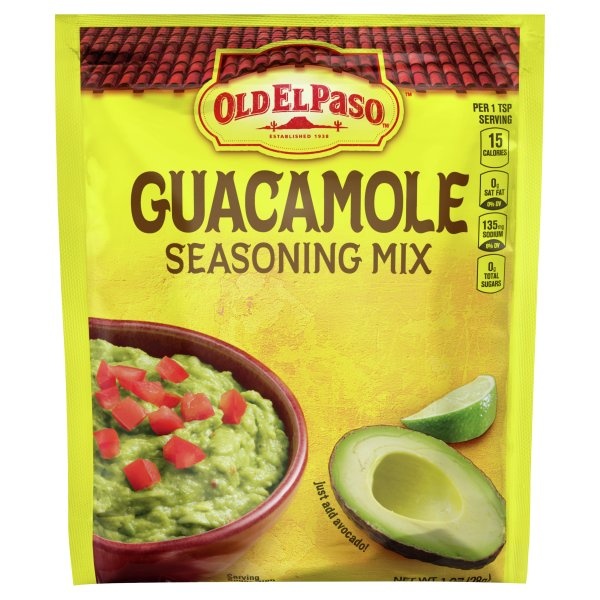 slide 1 of 1, Old El Paso Guacamole Mild Seasoning Mix, 1 oz