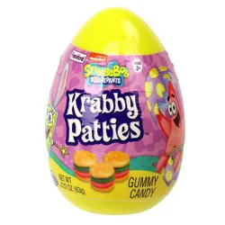 Frankford Sponge Bob Squarepants Krabby Patties Gummy Easter Candy Egg