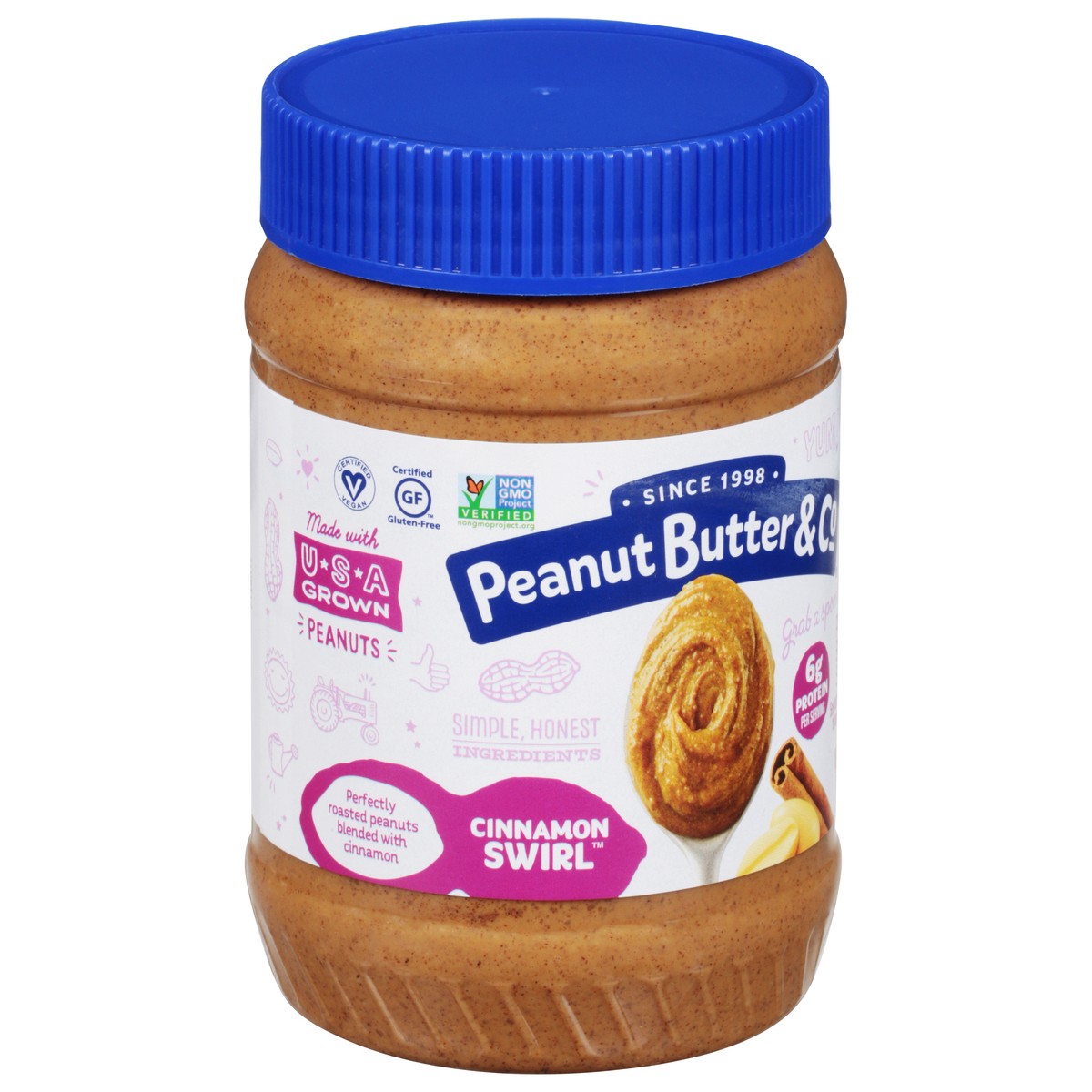 slide 7 of 9, Peanut Butter & Co. Cinnamon Swirl Peanut Butter Spread - 16 oz, 16 oz