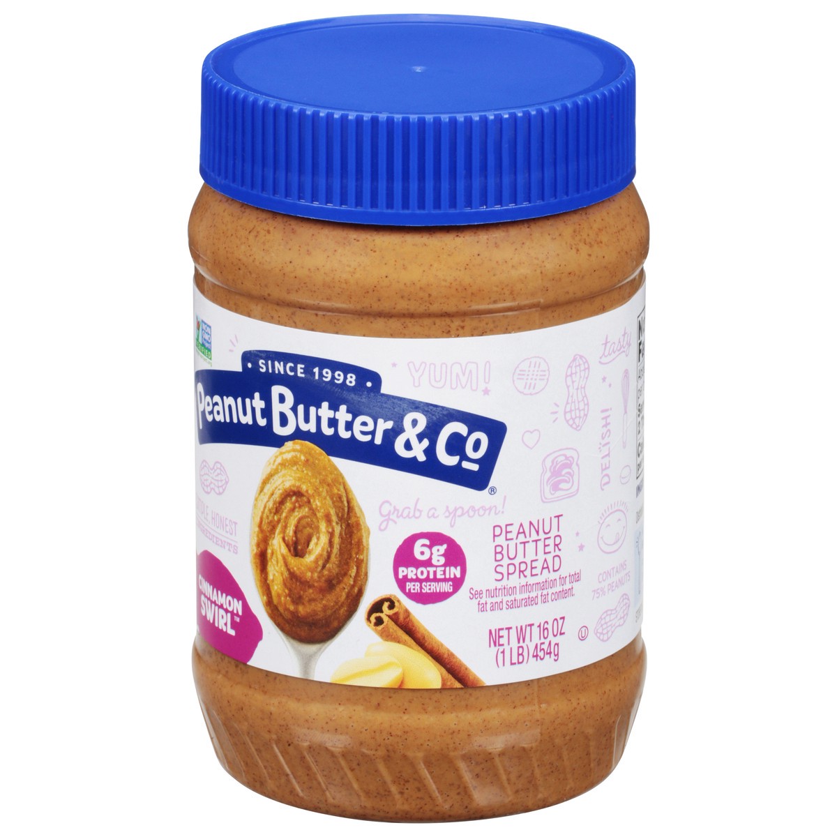slide 3 of 9, Peanut Butter & Co. Cinnamon Swirl Peanut Butter Spread - 16 oz, 16 oz
