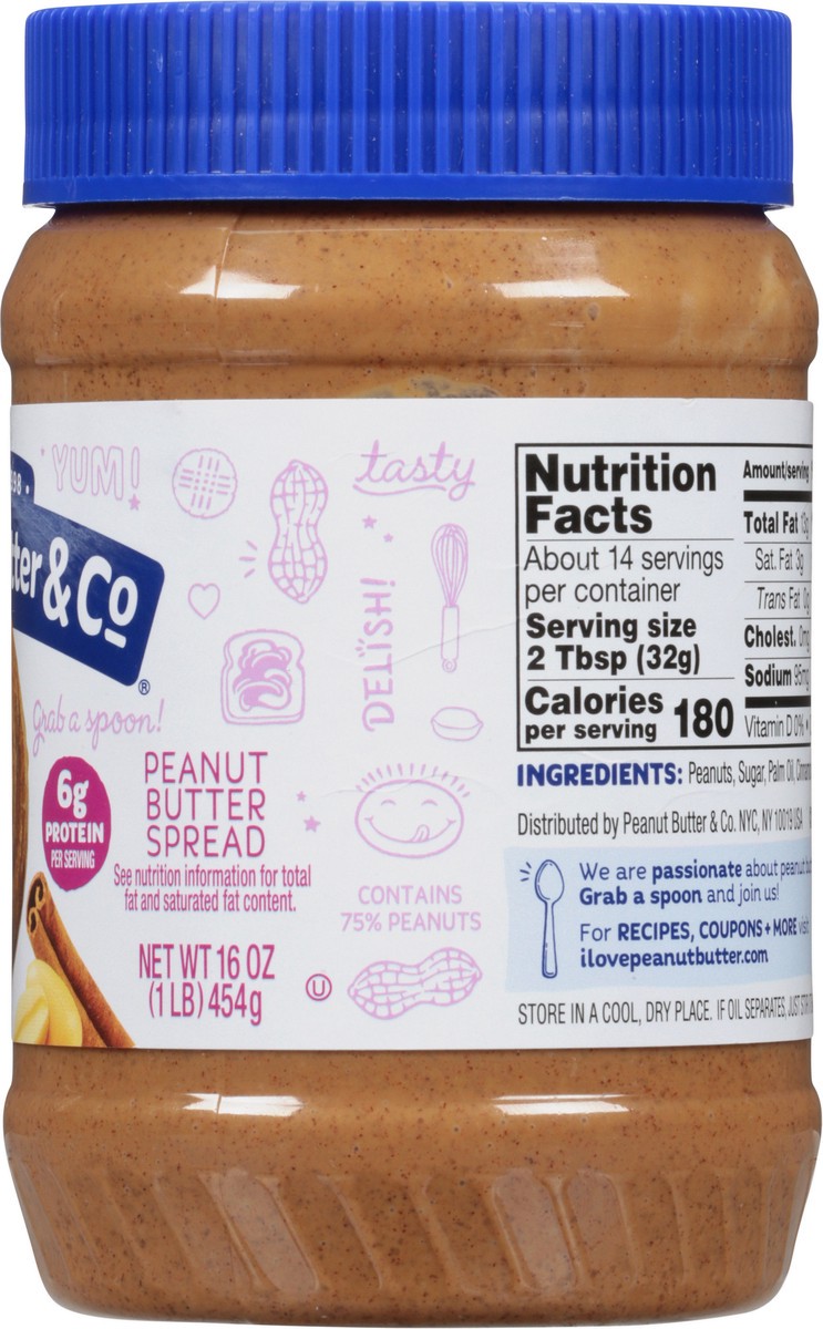 slide 2 of 9, Peanut Butter & Co. Cinnamon Swirl Peanut Butter Spread - 16 oz, 16 oz