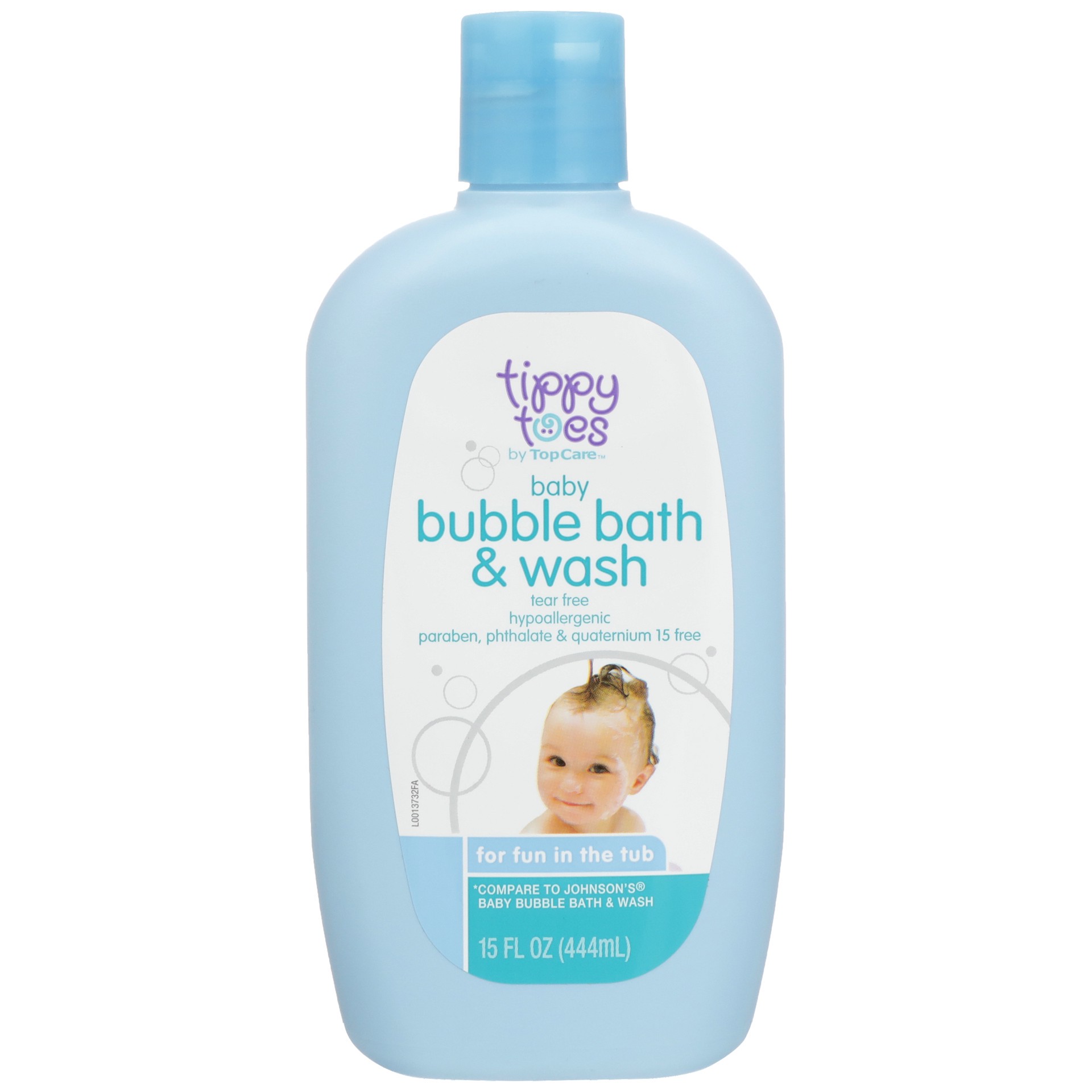 slide 1 of 6, Tippy Toes Baby Bubble Bath & Wash For Fun In The Tub, 15 fl oz