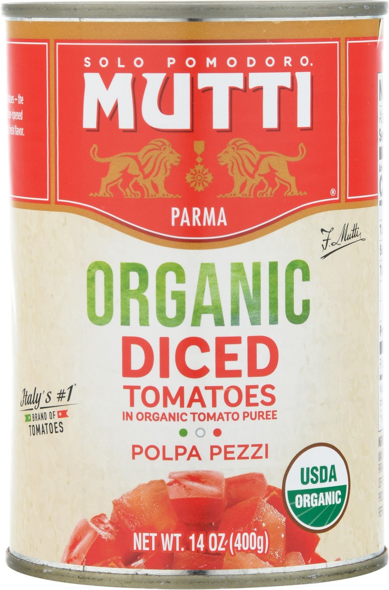 slide 6 of 9, Mutti Organic Diced Tomatoes 14 oz, 14 oz