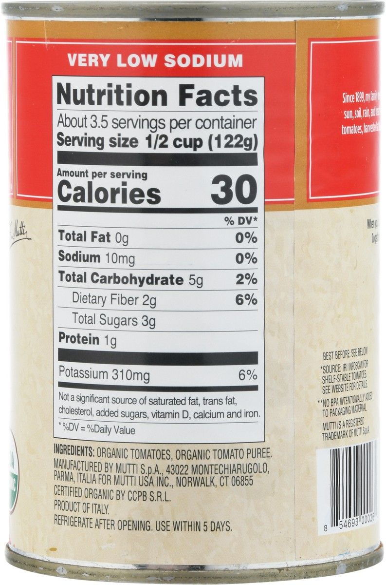 slide 4 of 9, Mutti Organic Diced Tomatoes 14 oz, 14 oz